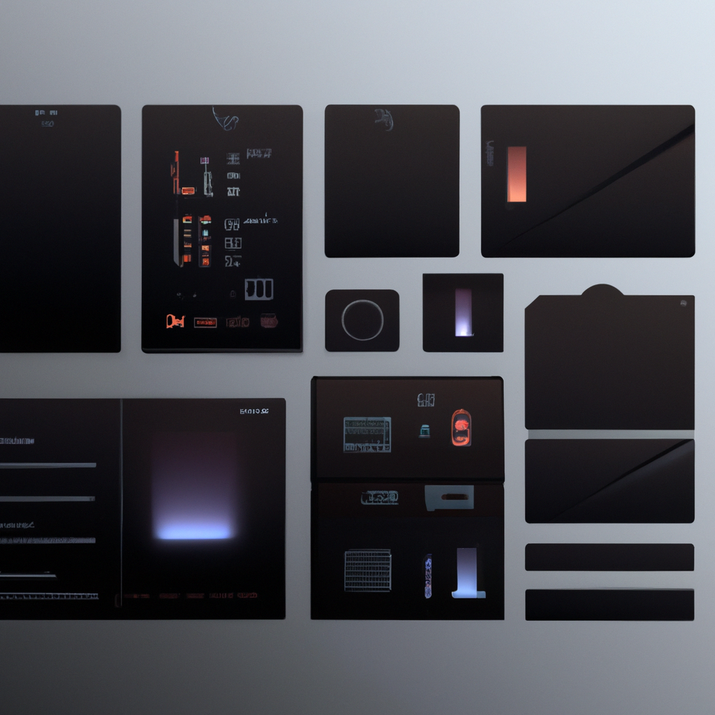 Современный интерфейс: темная/светлая тема, стеклянные карточки и тени